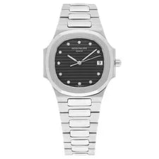 Patek Philippe — Patek Philippe Nautilus Quartz 33mm Black Dial Stainless Steel 3900/1 B... — Watch — resale