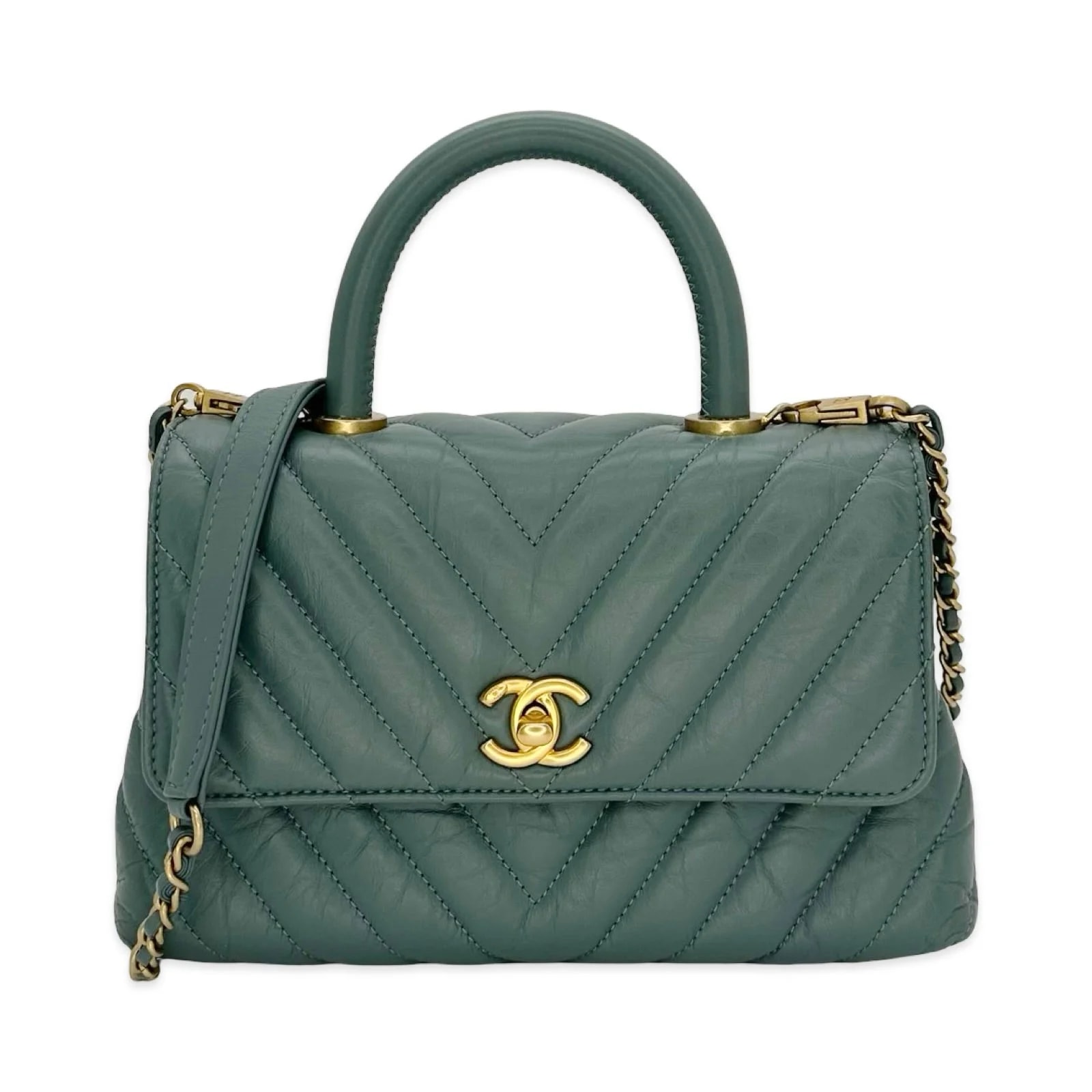 Luv Luxe Scottsdale — Chanel Crinkle Mini Coco Top Handle — Handbag — resale