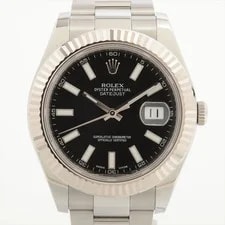 Rolex — Rolex Datejust II 116334 Ss×wg SS AT Black Dial — Watch — resale