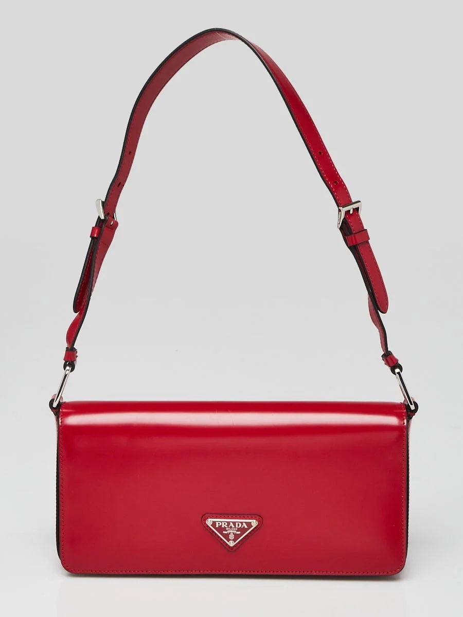 Prada — Prada Scarlatto Spazzolato 1BD308 — Handbag — resale