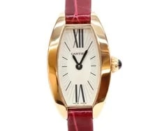 Cartier — Cartier W1537238 Lanieres Mini Tonneau K18 PG Quartz Watches Gold/Ivory Dial — Watch — resale