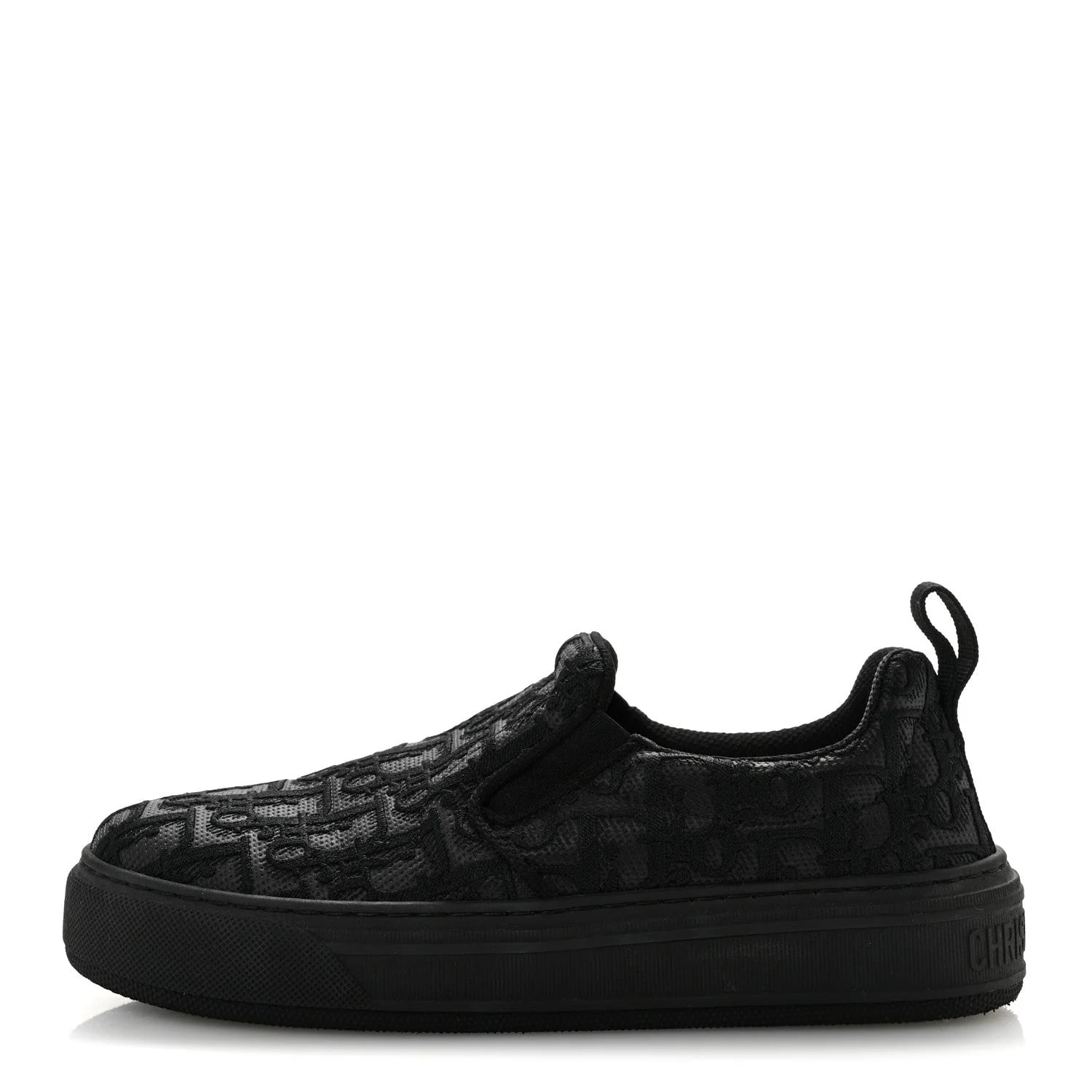 Dior — Shiny Technical Fabric Embroidered Solar Slip on 37.5 — Sneaker — resale