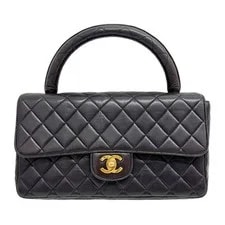 Chanel — Chanel Kelly Flap Top Handle 1991-1994 Matelasse Handle — Handbag — resale
