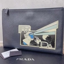 Prada — Prada Comic Print Monkey Robot — Handbag — resale