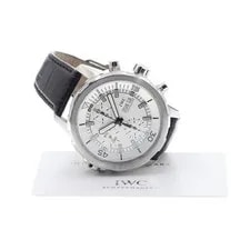 IWC Schaffhausen — IWC Schaffhausen Aquatimer IW376801 45mm SS Leather Silver Dial #C440 — Watch — resale