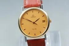 Omega — Near Omega de Ville Cal.1430 Quartz Gold Dial From Japan — Watch — resale