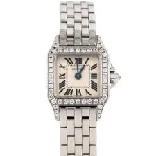 Cartier — Authentic Cartier Mini Santos de Wg/d WF9005Y8 WG Quartz #260-006-11... — Watch — resale