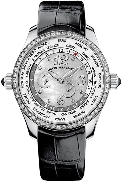Worldofluxuryus — Girard-Perregaux Ww.tc Stainless Steel & Diamonds — Watch — resale