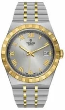 Tudor — Tudor Royal Silver Sunray Dial Two-Tone Gold Cap / Steel M28503-0001 — Watch — resale