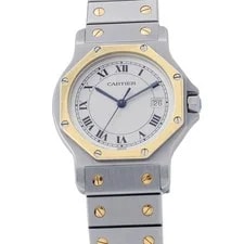 Cartier — Cartier Santos W2001583 / 187902 Stainless Steel / 18K Yellow Gold 30mm #TZW596 — Watch — resale