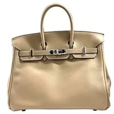 Hermès — Hermes Birkin 25 X Stamp Etoupe With Dust Keys Rain #OK192 — Handbag — resale