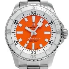 Breitling — Breitling Super Ocean Automatic 36 A17377211O1A1 Orange Dial SS F/S — Watch — resale