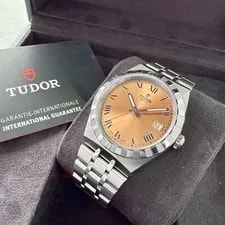 Tudor — 2024 Tudor Royal Salmon Pink Dial 28500 Unpolished – Box / Papers — Watch — resale