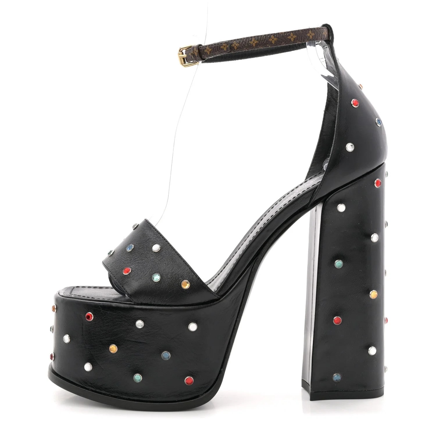Louis Vuitton — Studded Fame Platform 37 — Designer Shoe — resale