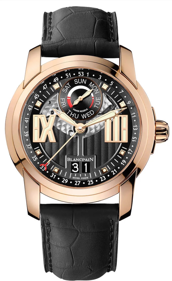 Worldofluxuryus — Blancpain L-Evolution Semainier Grande Date 18K Rose Gold — Watch — resale