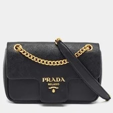 Prada — Prada Pattina Flap Lux Crossbody — Handbag — resale