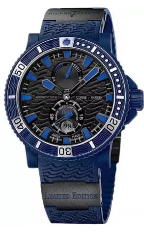 Worldofluxuryus — Ulysse Nardin Diver Blue Sea Rubber Coated Steel — Watch — resale
