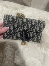 Dior — Dior Saddle Chain Wallet — Handbag — resale