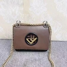 Fendi — Fendi Kan I Logo Monogram Chain Mini - Fair #FKJBZ9 — Handbag — resale