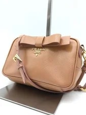 Prada — Authentic Prada Mini Ribbon Crossbody 16.5cm X 9.5cm X 5.5cm D — Handbag — resale