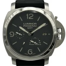 Panerai — Panerai Luminor 1950 3 GMT PAM00321 44mm Stainless Steel Black OKW619 — Watch — resale