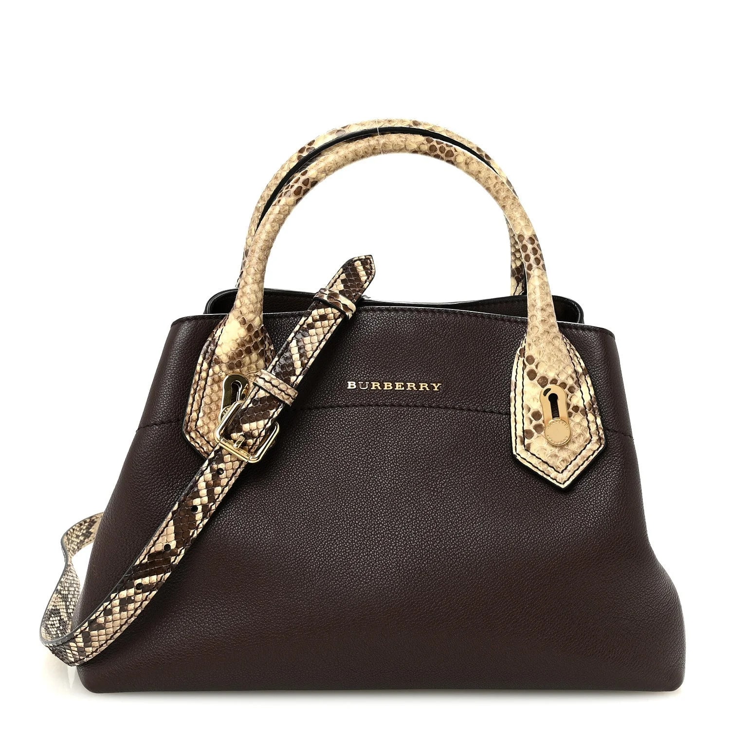 Burberry — Grainy Small Milton Satchel — Handbag — resale