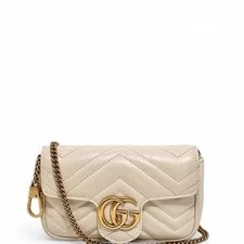 Gucci — Gucci Chevron Mini GG Marmont Chain Wallet (zz070526k4r) — Handbag — resale