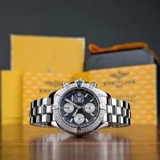 Breitling — Black Concentric Dial Breitling Superocean Chronograph II A13340 — Watch — resale
