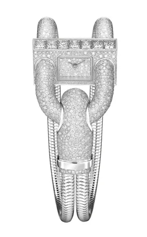 Worldofluxuryus — Van Cleef & Arpels Cadenas 18K White Gold & Diamonds Lady's — Watch — resale