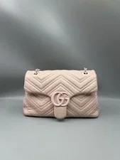 Gucci — Gucci GG Marmont Small Light Flap Chain — Handbag — resale