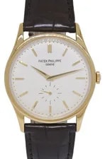 Patek Philippe — Patek Philippe 5196 Calatrava 18k Yellow Gold 37mm Manual 5196J — Watch — resale
