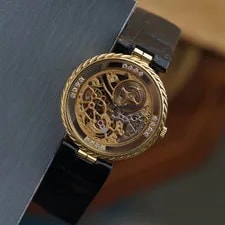 Audemars Piguet — Audemars Piguet Openworked 18k Yellow Gold 30mm Manual Skeleton 1980s — Watch — resale