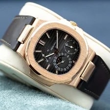 Patek Philippe — Patek Philippe Nautilus 5712R Rose Gold Brown Dial 40mm Box & Papers — Watch — resale