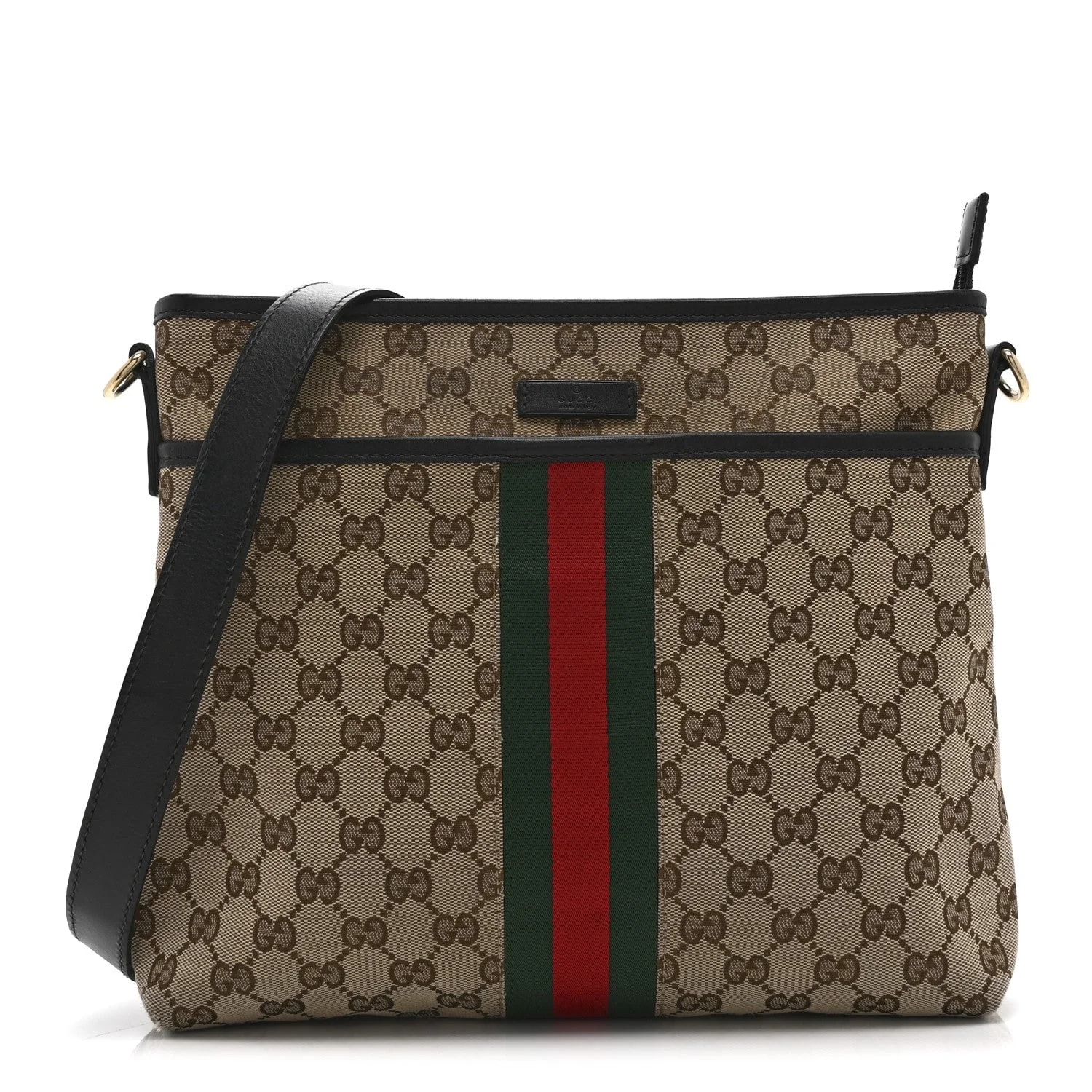 Gucci — GG Web Flat Messenger — Handbag — resale