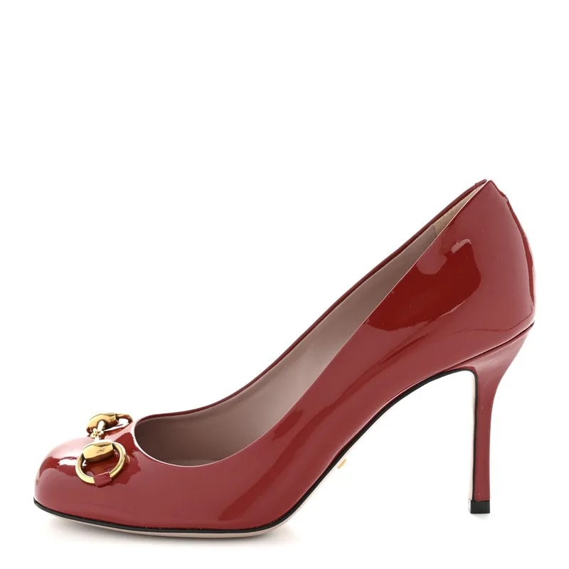 Gucci — Vernice Horsebit 37 Bed — Designer Shoe — resale