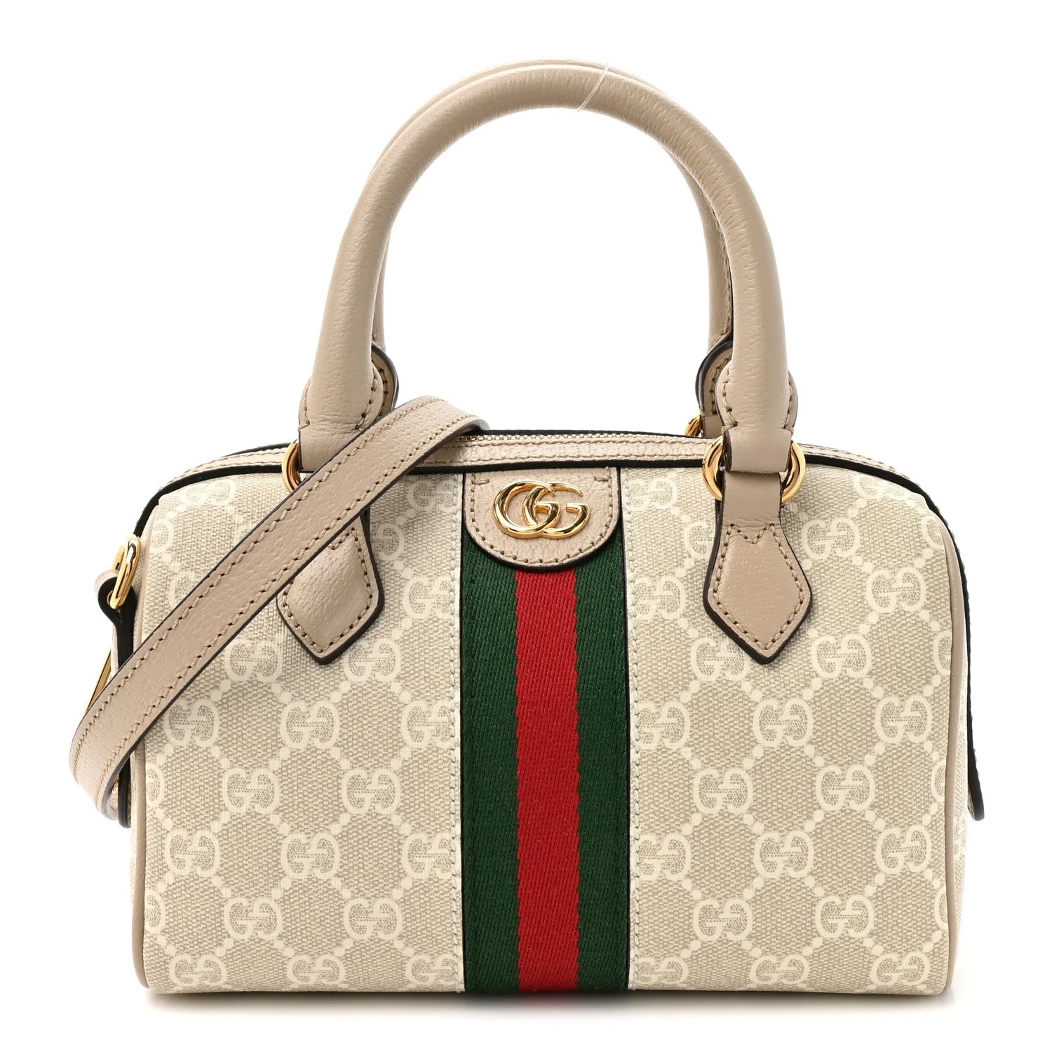 Supreme — GG Supreme Textured Dollar Web Ophidia Mini Top Handle Mystic — Handbag — resale