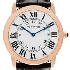 Cartier — Cartier Ronde Solo Large Rose Gold W6701008 Papers — Watch — resale