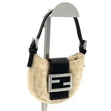 Fendi — Fendi Mamma Baguette Mini Croissant Logo — Handbag — resale