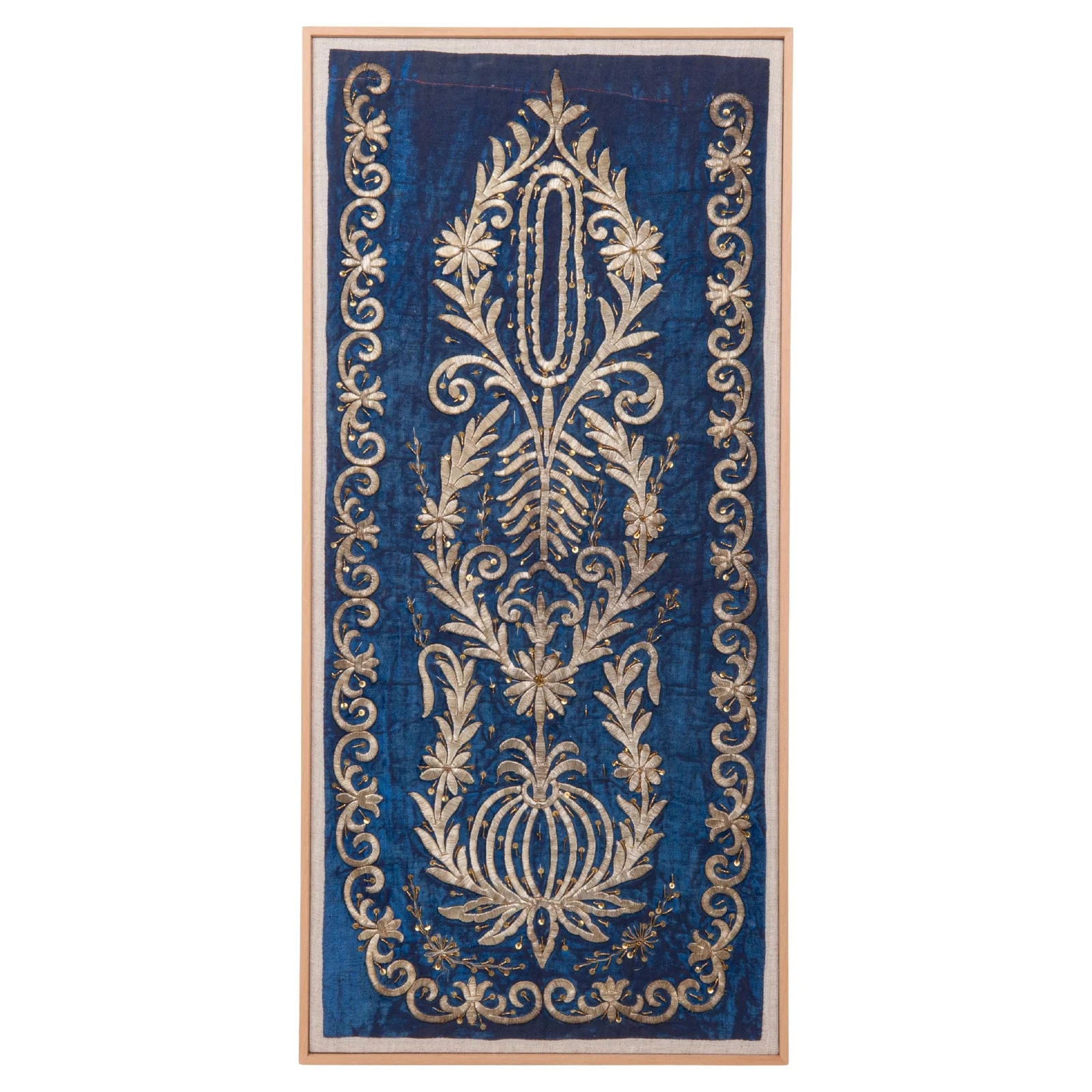 Framed Antique Ottoman Embroidery, 19th C — Furniture — resale