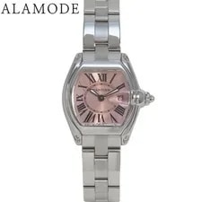 Cartier — With Cartier Roadster SM W62017V3 SS Pink Quartz 40802166872 A la M — Watch — resale