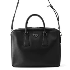 Prada — Prada Briefcase Triangle Logo 2VE028 #TZB1218 — Handbag — resale