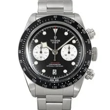 Tudor — Tudor Stainless Steel 41mm Black Bay Automatic Chronograph 79360N Watches — Watch — resale