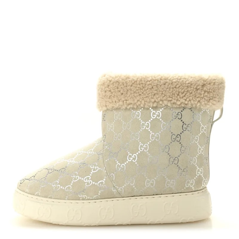 Gucci — Monogram Prestige Booties 40 — Designer Shoe — resale