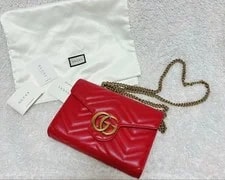 Gucci — Gucci Marmont Small Chain Wallet — Handbag — resale