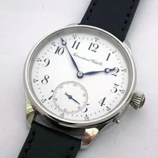 IWC — BIG Marriage Antique Swiss IWC Schaffhausen Steel Case Enamel — Watch — resale
