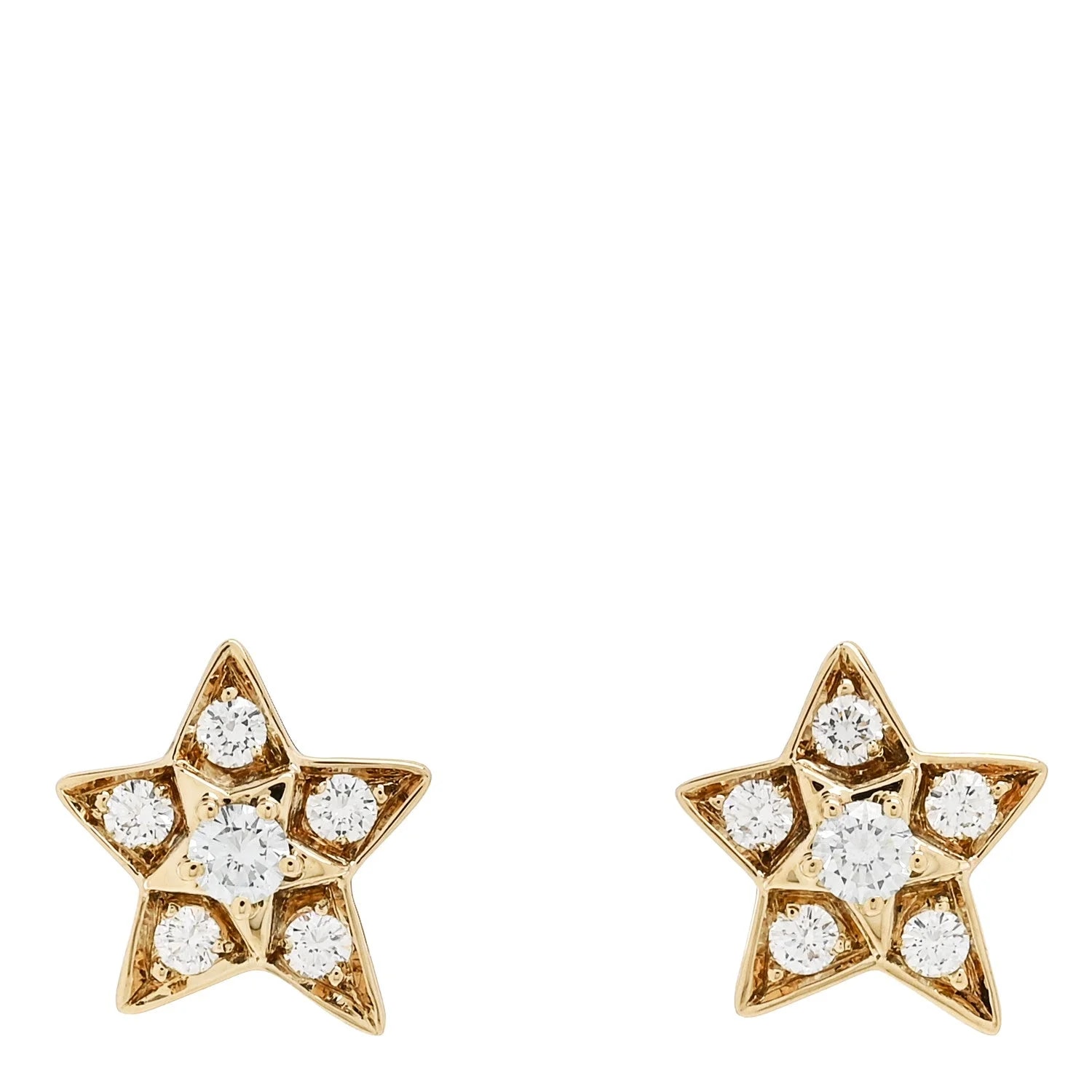 Chanel — 18K Yellow Gold Small Comete Geode — Jewelry — resale