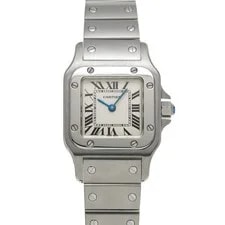 Cartier — Cartier Santos W20056D6 ( 1565) 24mm Stainless Steel Silver #WW6594 — Watch — resale