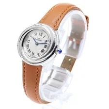 Cartier — Cartier Mast Trinity W1014945 26mm Silver SV925 Leather Quartz #C495 — Watch — resale