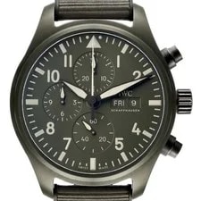 IWC — IWC Pilot Top Gun Chronograph Green Ceramic Green Dial IW389106 Card — Watch — resale