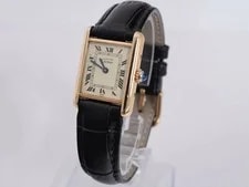 Cartier — Cartier Must de Tank W1003153 54332 Silver / Gold Plated 20mm Ivory Dial #WJW274 — Watch — resale